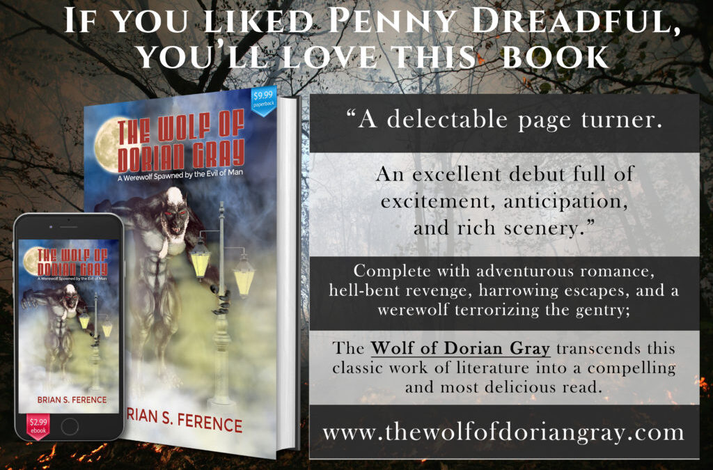 Indie Book Display Advertisement for Paperback & E-book Marketing Targeting Penny Dreadful Fans