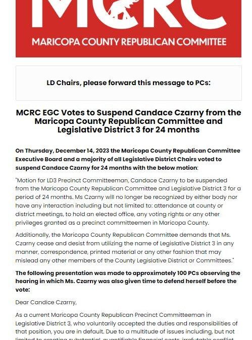 Disappointed in LD3 Board Withholding Information – Acting Against Will of the Body